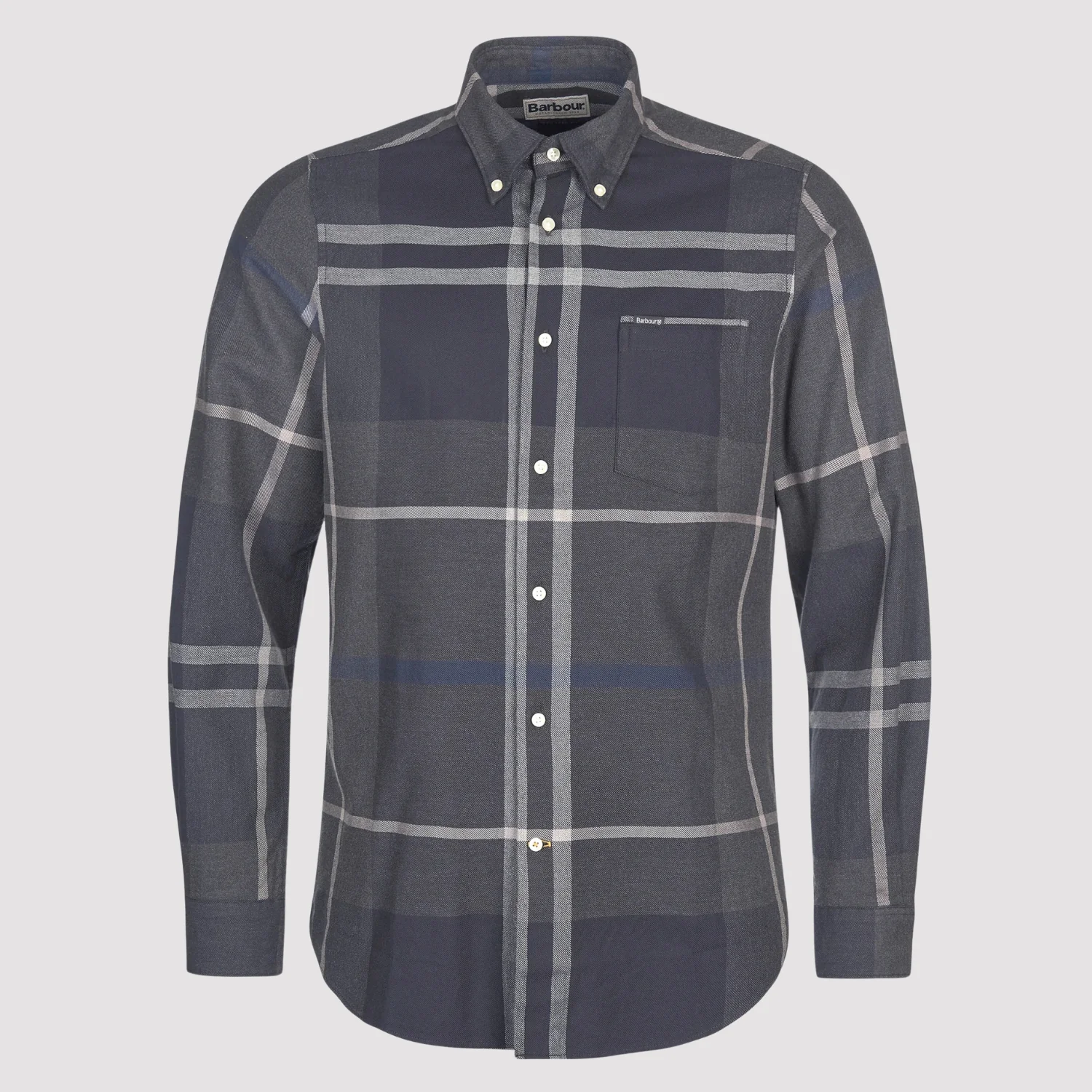 Dunoon Tailored Long-Sleeved Shirt (Graphite) - Image 4