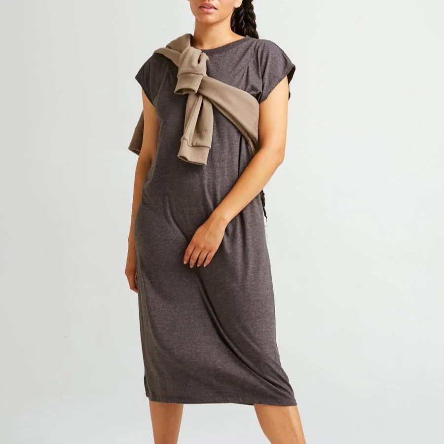 Easy Dress (Bitter Brown) - Image 3