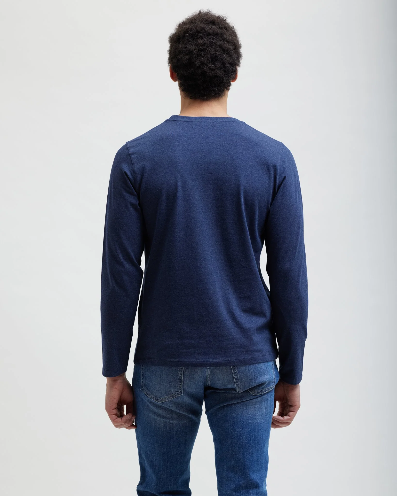 Easy Monday Long Sleeve (Navy Melange) - Image 3