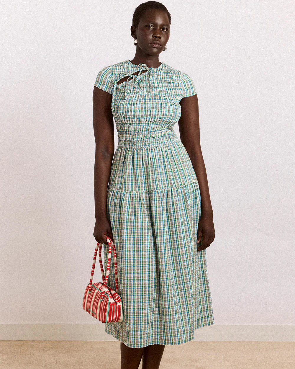 Ebba Midi Dress (Picnic Check) - Image 2