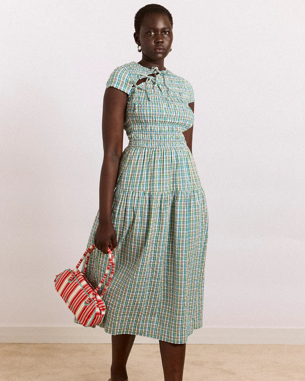 Ebba Midi Dress (Picnic Check) - Image 3