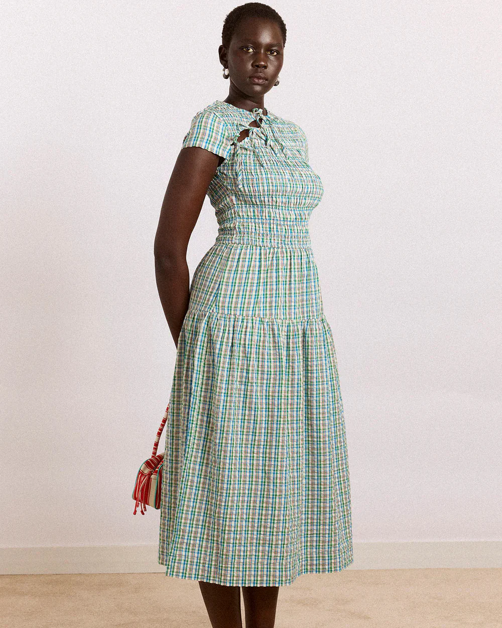 Ebba Midi Dress (Picnic Check) - Image 5