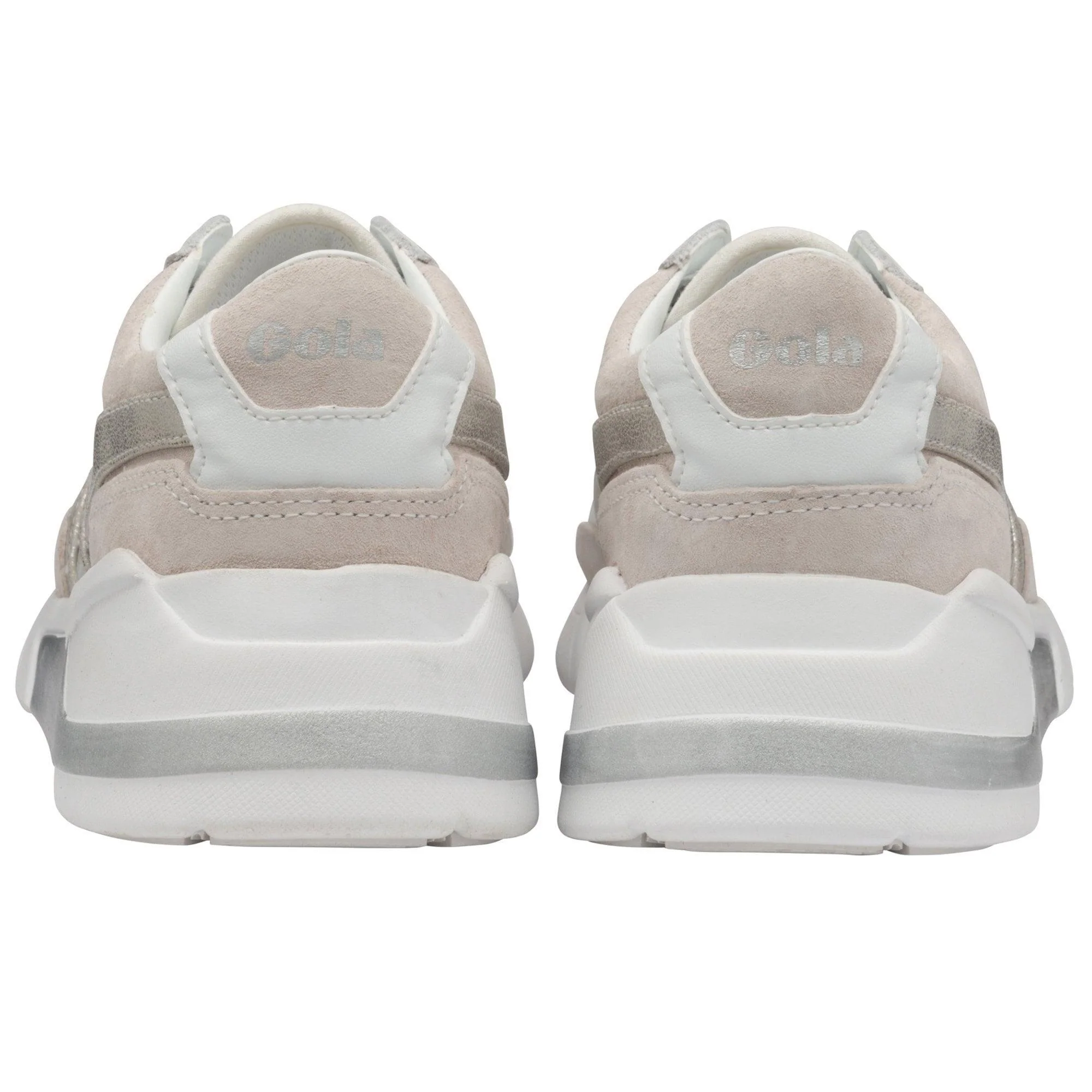 Eclipse Haze Metallic Trainer (White + Silver) - Image 4