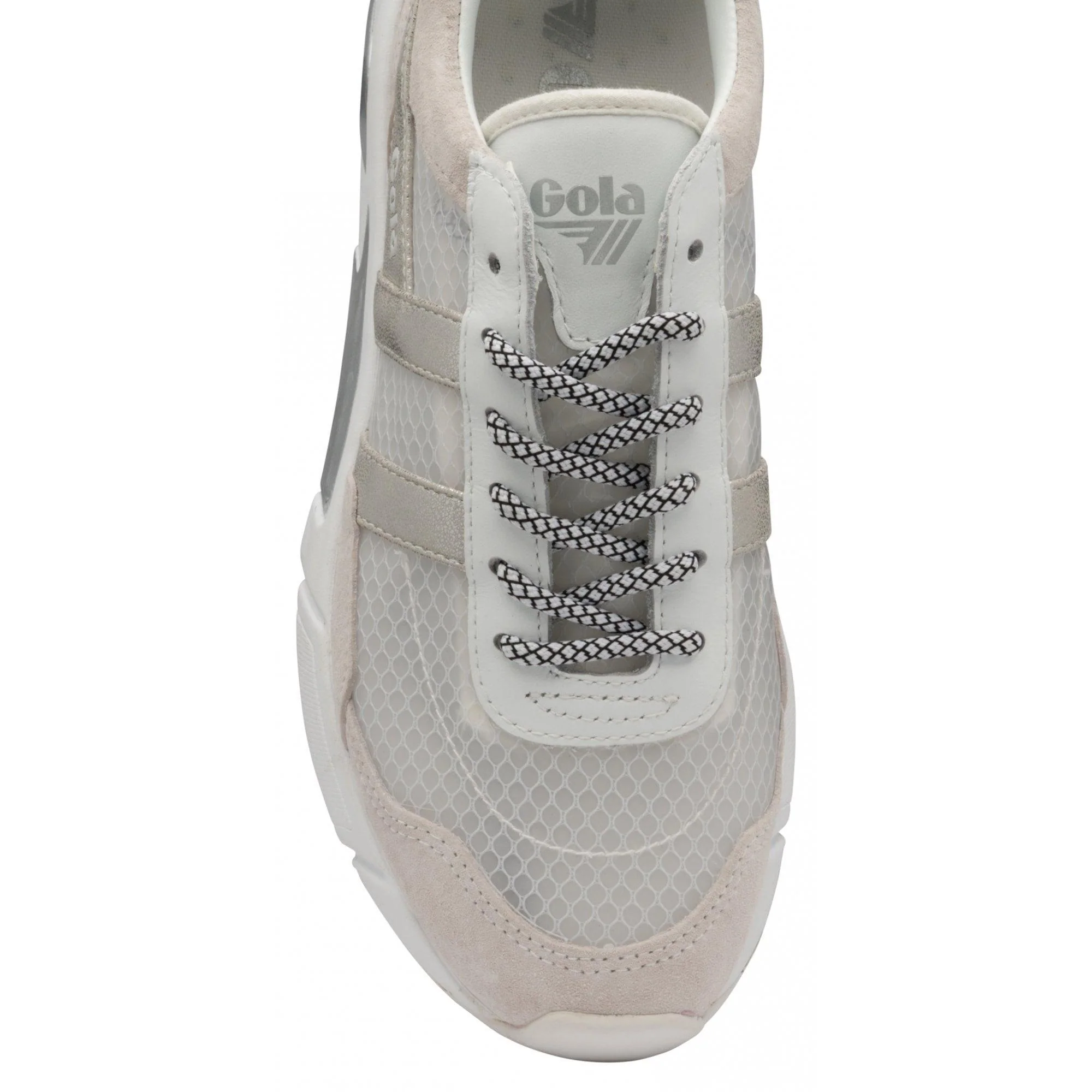 Eclipse Haze Metallic Trainer (White + Silver) - Image 5