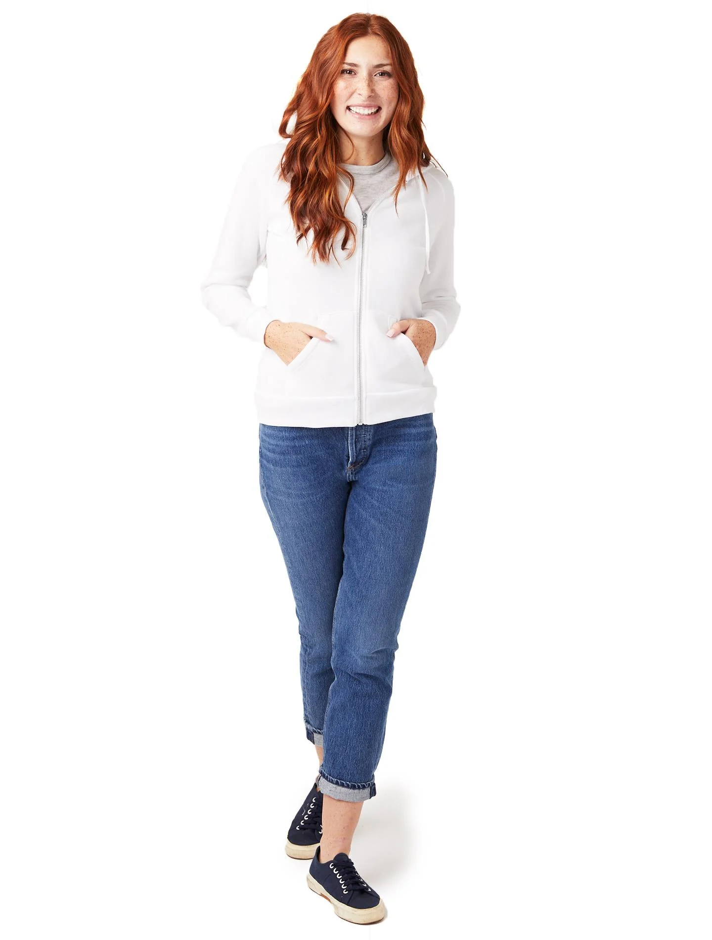 Eco-Fleece Adrian Hoodie (White) - Image 4