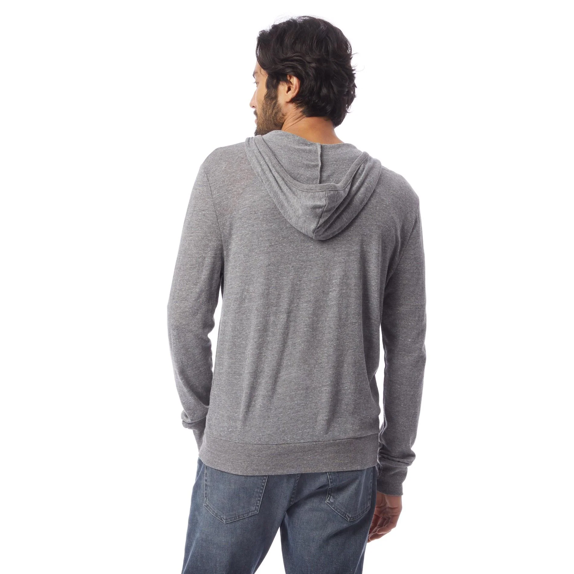 Eco-Jersey Zip Hoodie (Grey) - Image 3