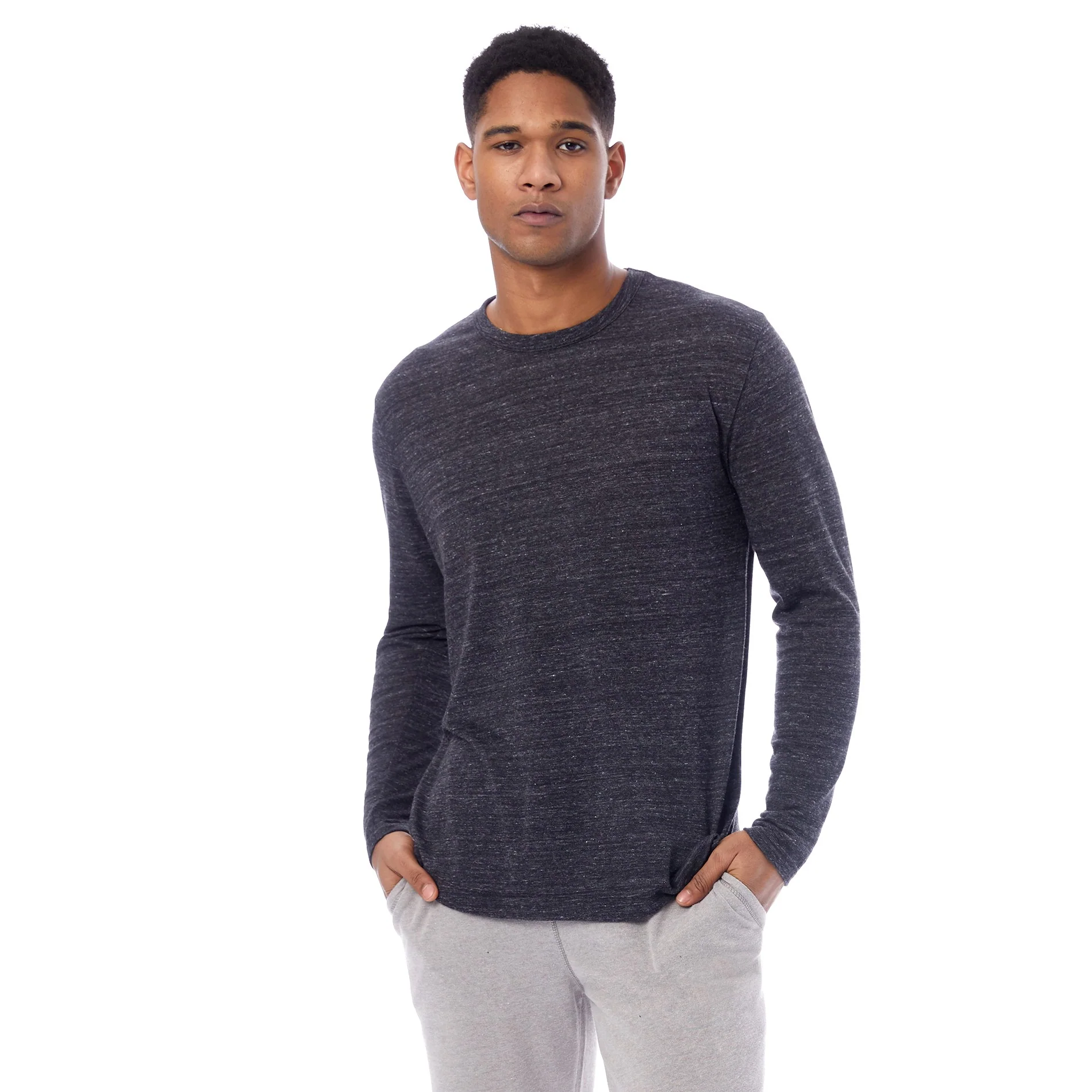 Eco Shirttail Long Sleeve Tee (Eco Black)