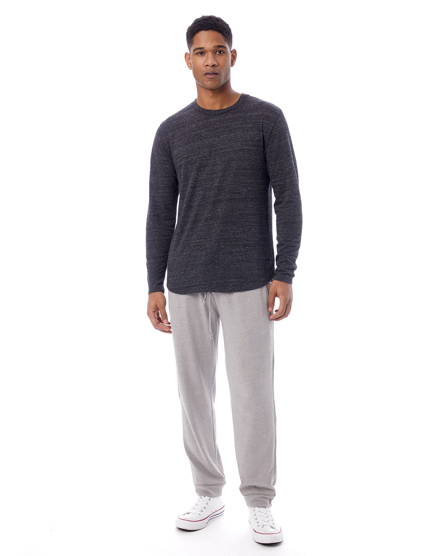 Eco Shirttail Long Sleeve Tee (Eco Black) - Image 4