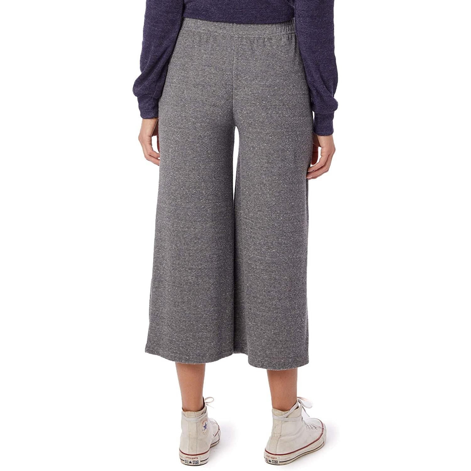 Eco-Toweling Cropped Culottes (Grey) - Image 2