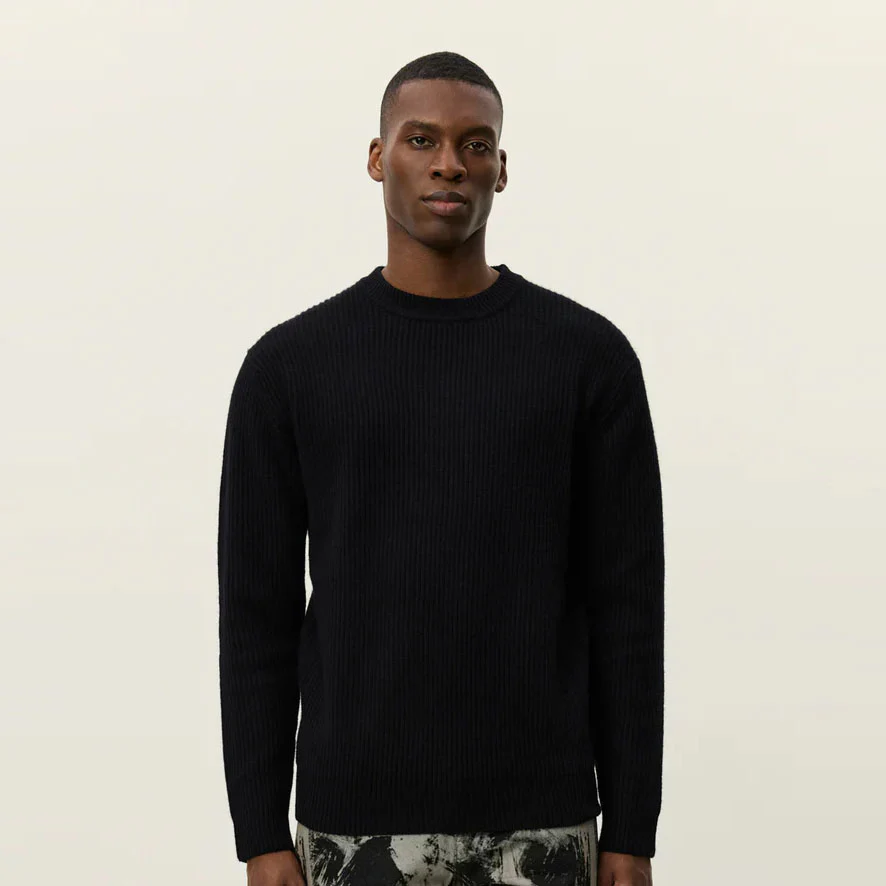 Eddie Wool Rib Crewneck Knit - Image 3