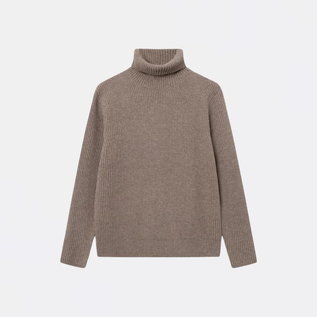 Eddie Wool Rib Rollneck Knit Sweater - Image 2
