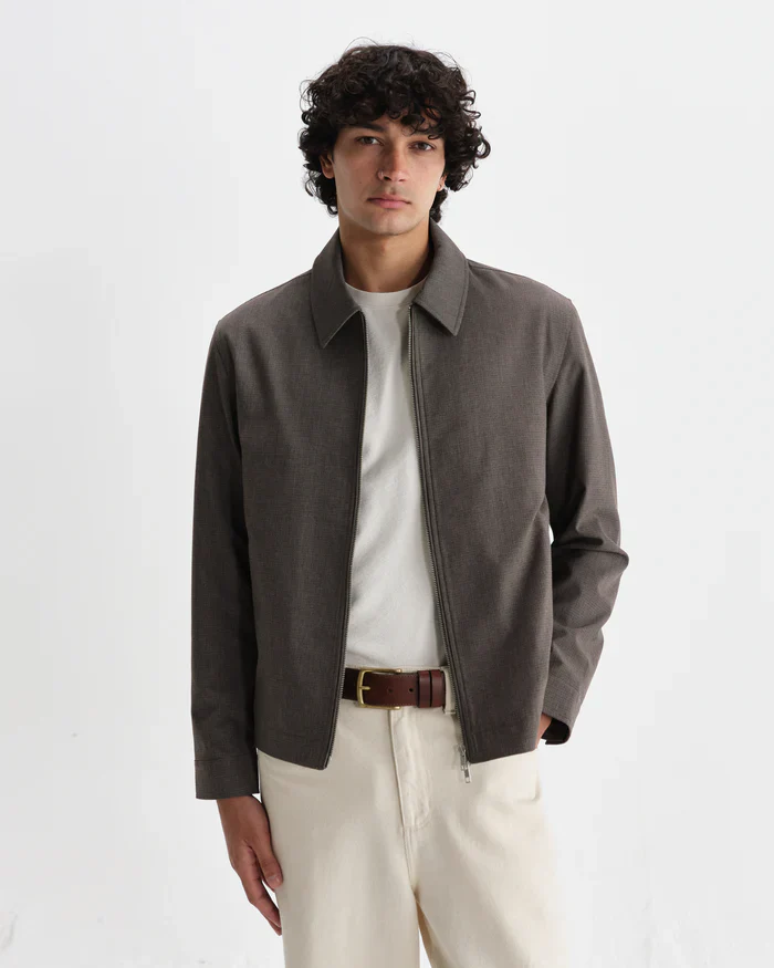 Eldon Jacket Micro Puppytooth (Brown) - Image 3