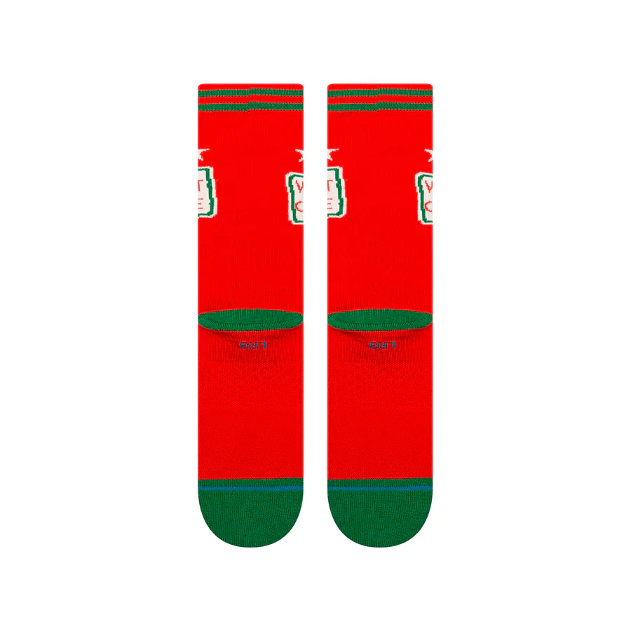 Elf x Stance Worlds Best Crew Socks (Red) - Image 3