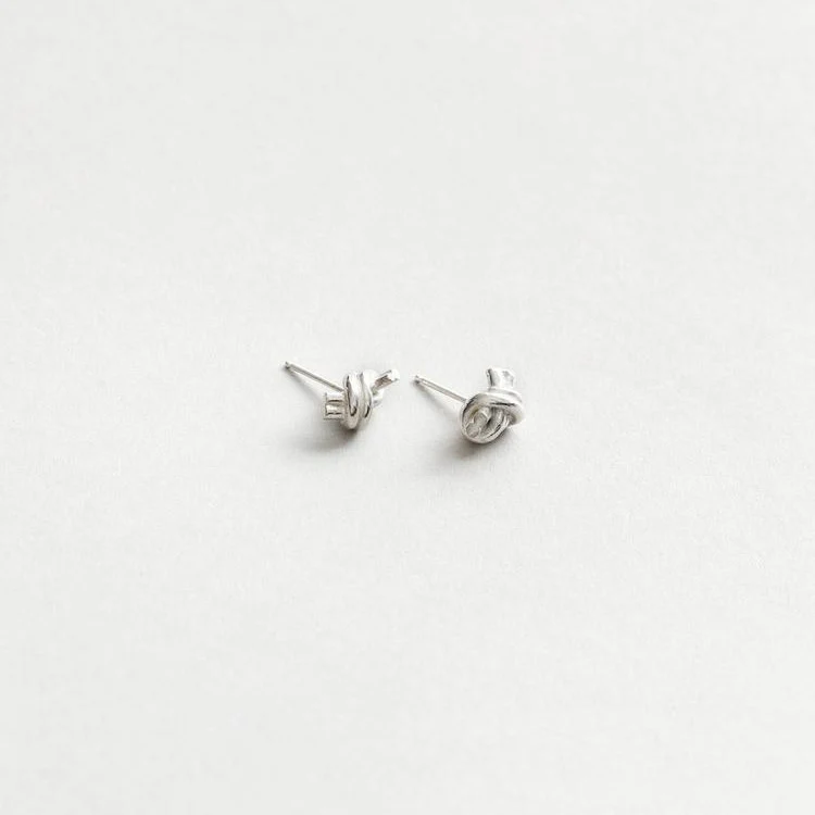 Emery Knot Studs (Silver)