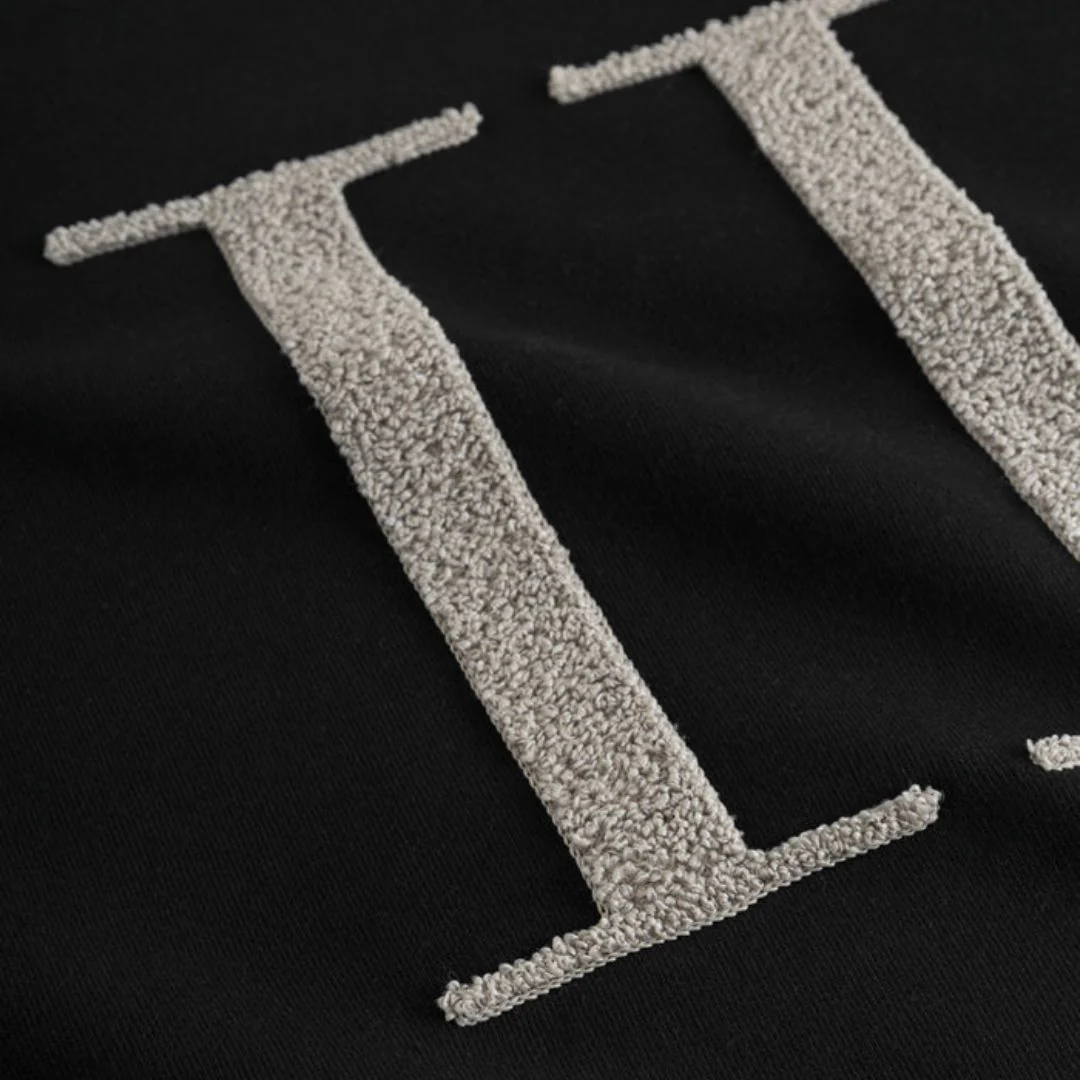 Encore Boucle Sweatshirt (Black + Light Sand) - Image 4