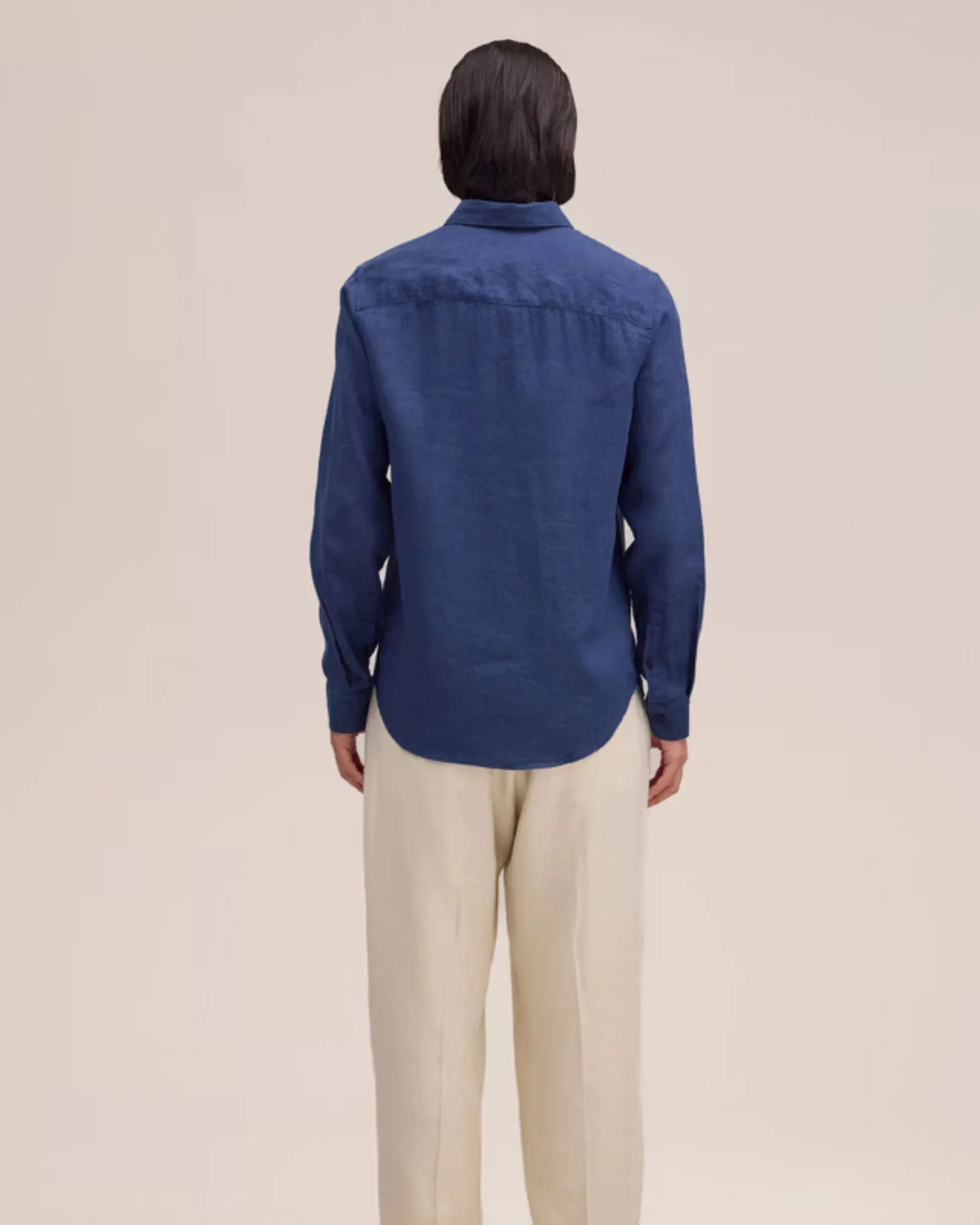 Enzo 5708 Classic Collar Linen Shirt - Image 4