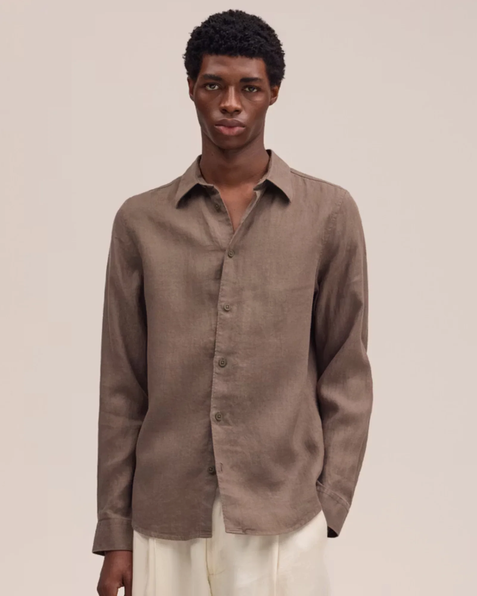 Enzo 5708 Classic Collar Linen Shirt - Image 6