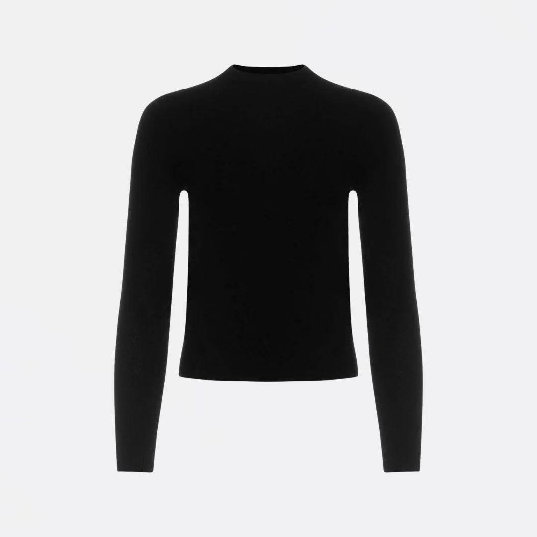 Cashmere Shrunken Crewneck - Image 3