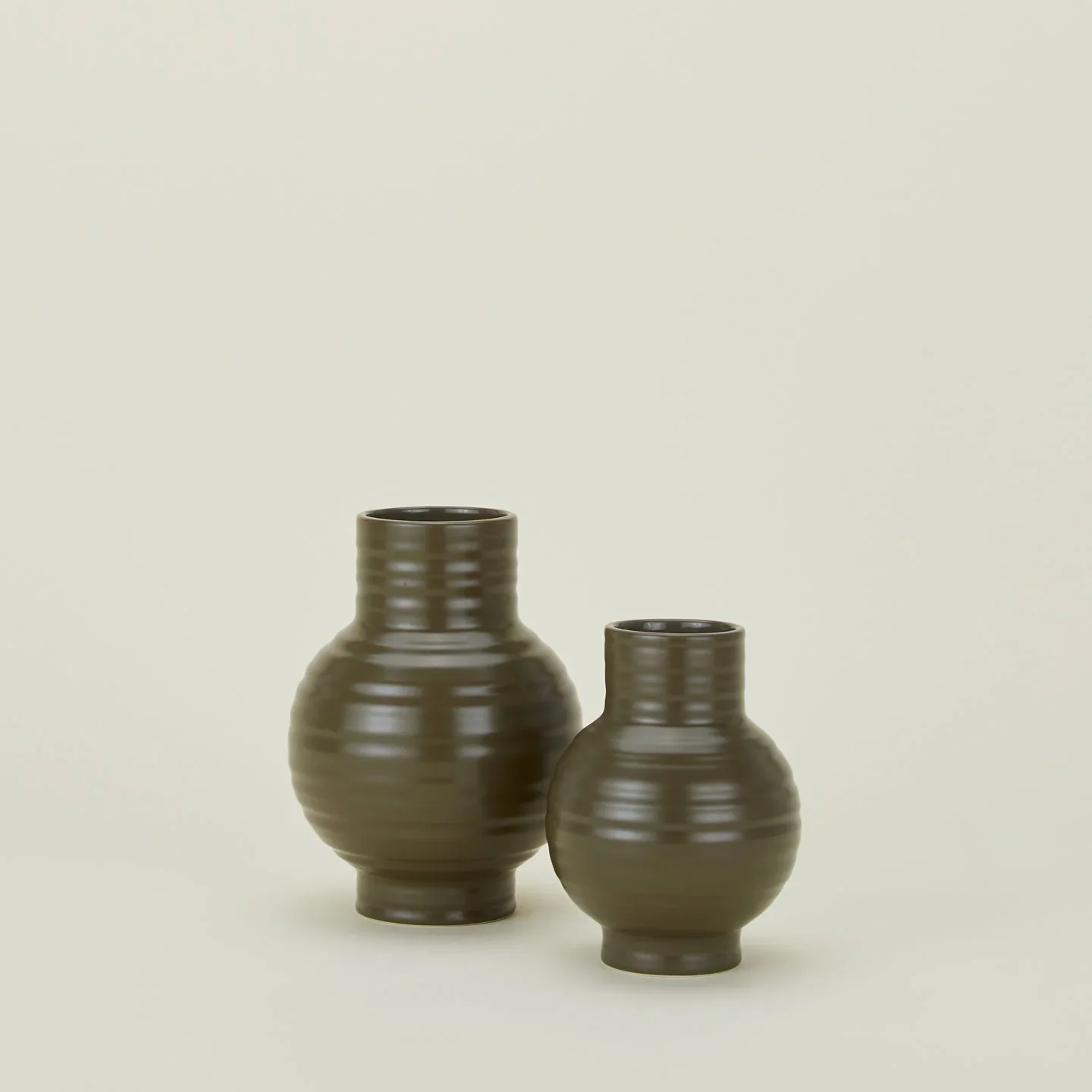 Essential Large Ceramic Vase (Olive)