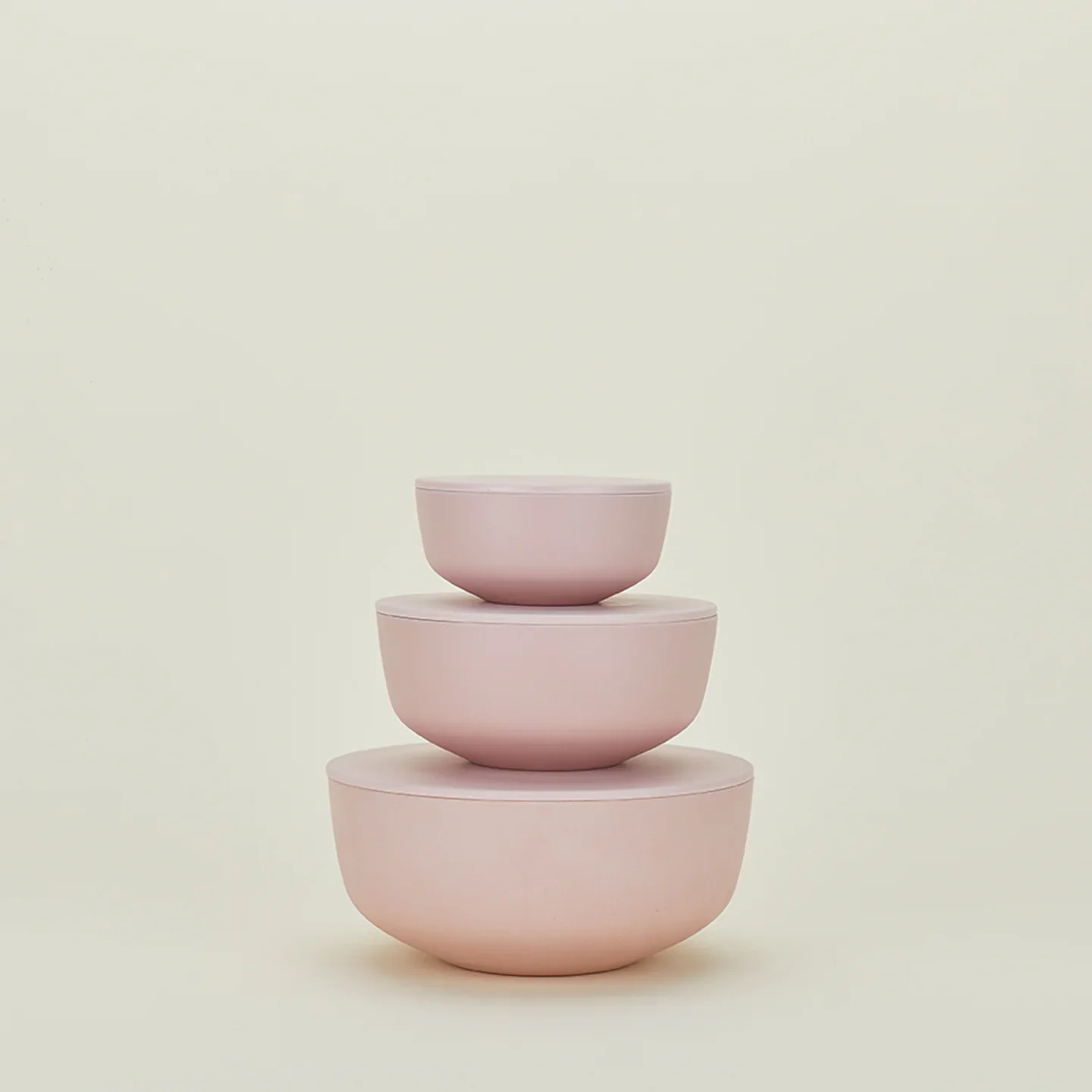 Essential Lidded Bowls | Set of 3 (Blush)