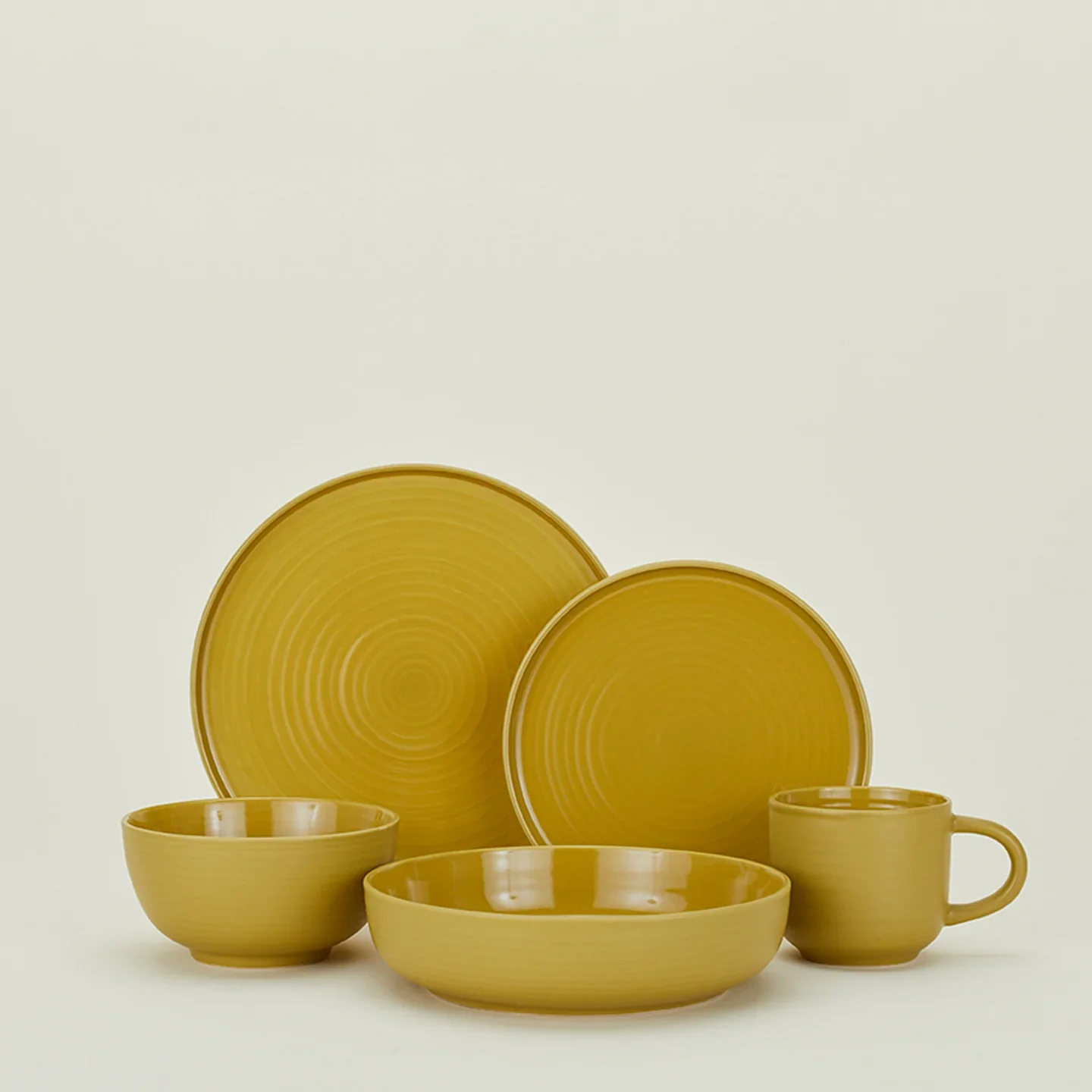 Essential Low Bowl Set of 4 (Mustard) - Image 4