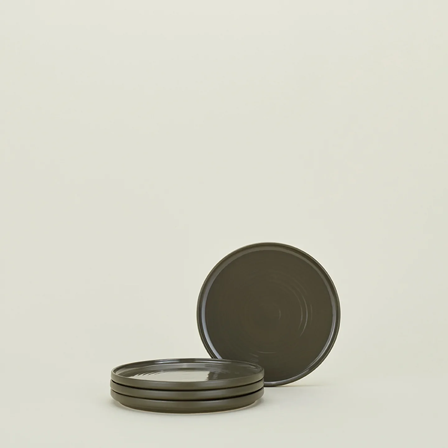 Essential Salad Plate Set of 4 (Olive) - Image 2