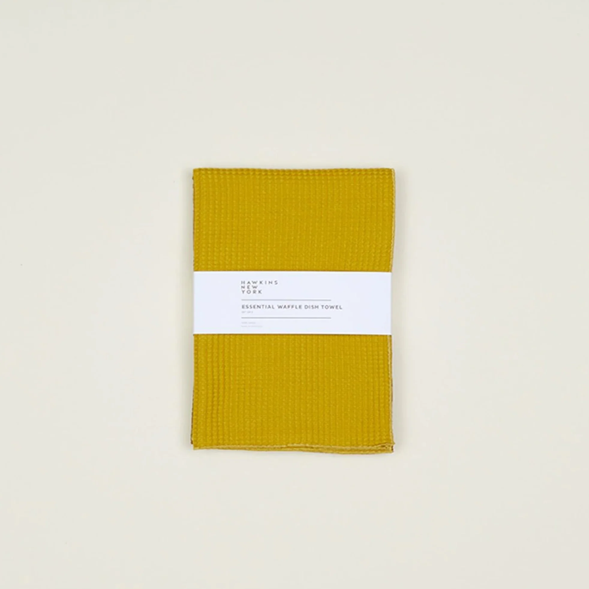 Essential Waffle Dish Towel Set of 2 (Mustard + Bronze) - Image 2