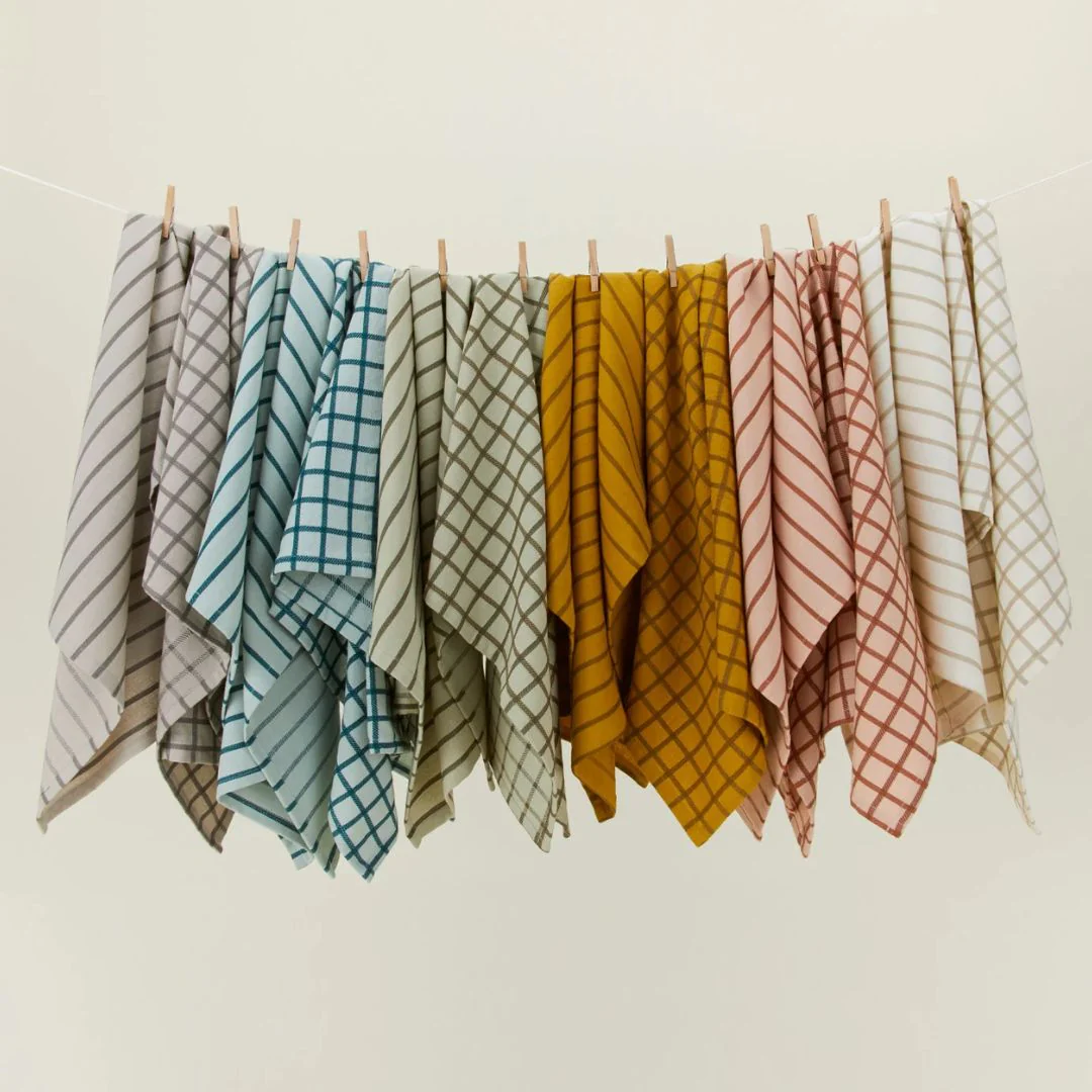 Essential Yarn Dyed Dish Towel | Set of 2 (Light Grey + Dark Grey) - Image 4