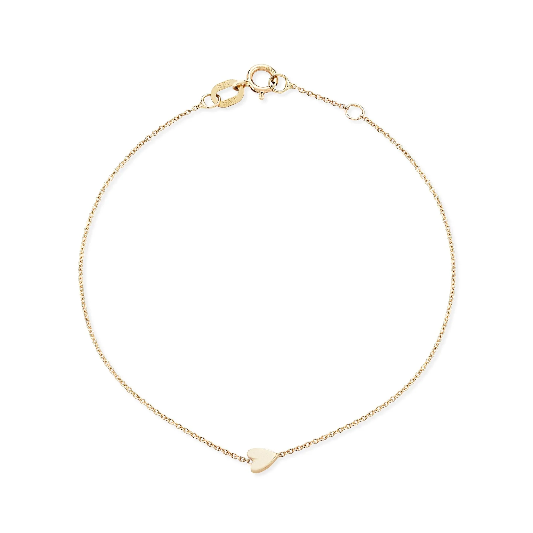 Everyday Little Lovely Heart Bracelet (14K Gold)