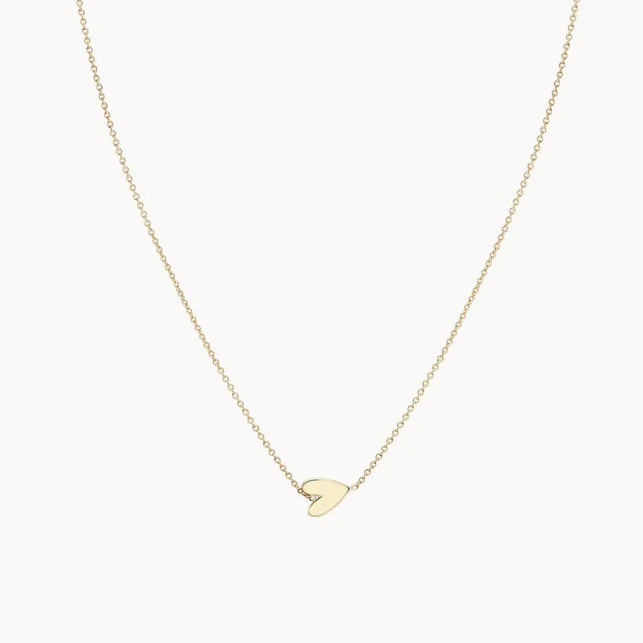 Everyday Little Lovely Heart Necklace (14K Gold)
