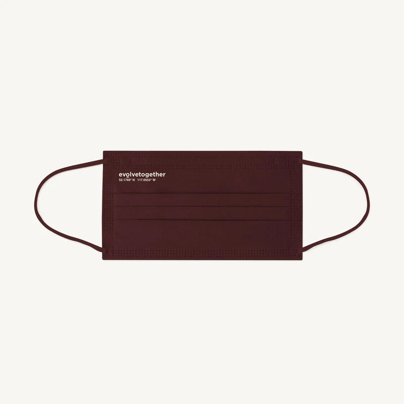 Face Mask 30 Pack (Burgundy) - Image 3