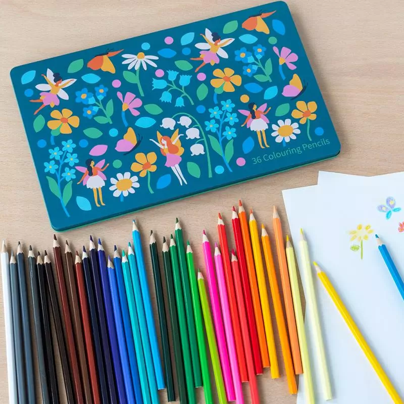 Fairies In The Garden Pencils In A Tin (Set of 36)