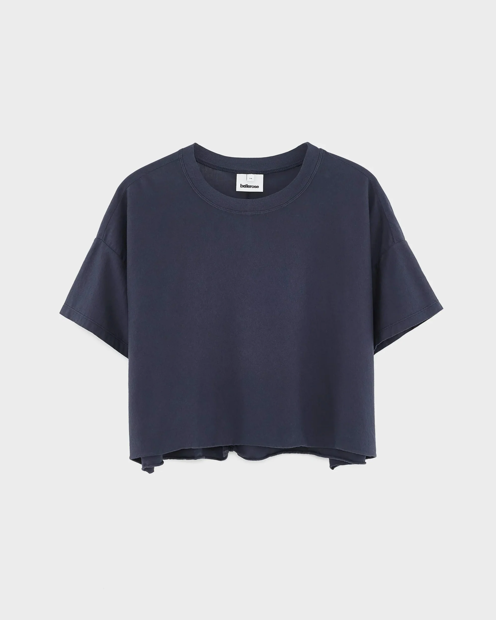 Farpy Cropped T-Shirt (Navy)