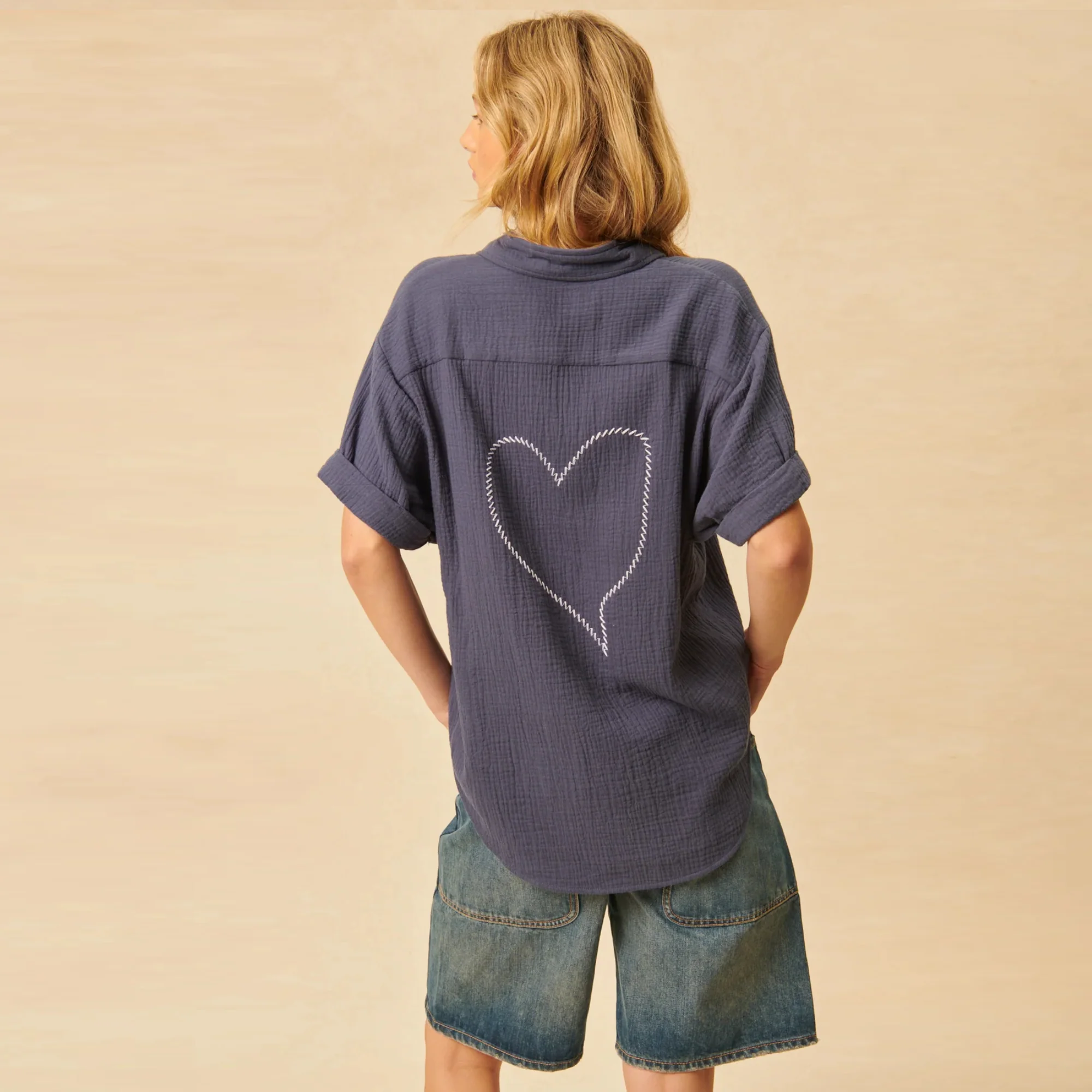 Felix Shirt (Crosshatch Navy) - Image 2