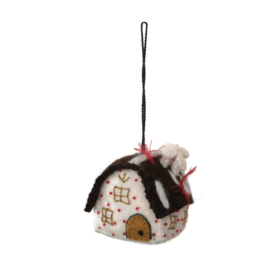 Felt House Ornament