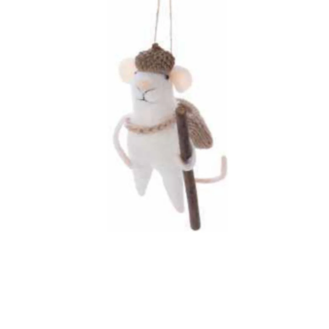 Felt Mouse with Acorn Hat