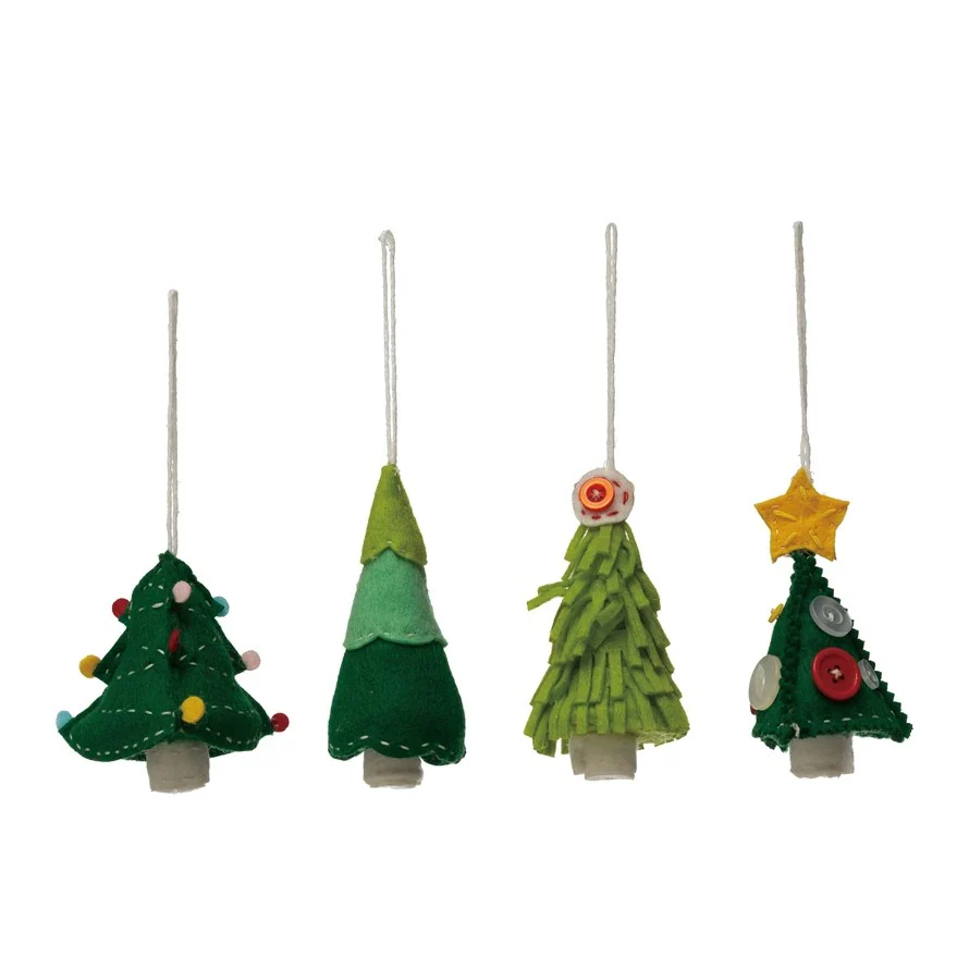Felt Tree Ornament (Star + Buttons) - Image 4