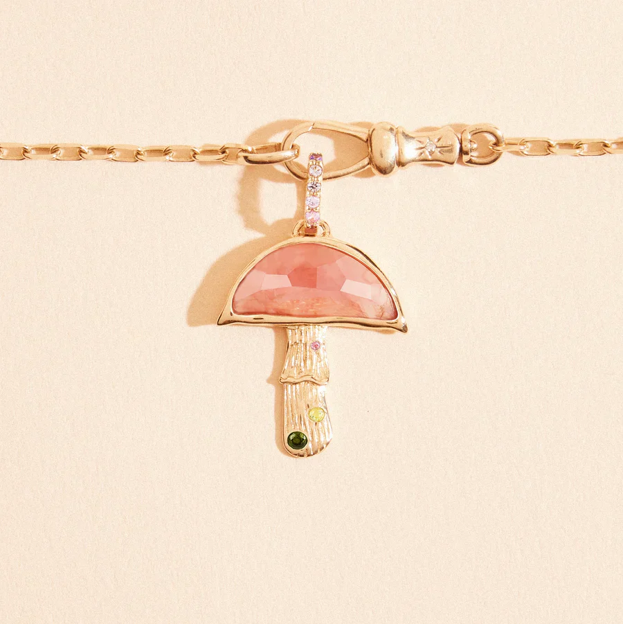 First Blush Mushroom Charm (10k Gold) - Image 2