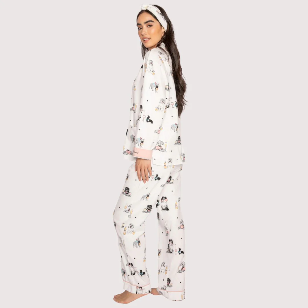 Flannel PJ Set (Ivory) - Image 2
