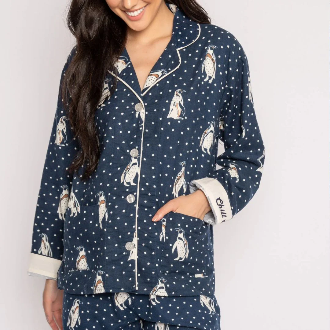 Flannel PJ Set (Night Sky) - Image 2