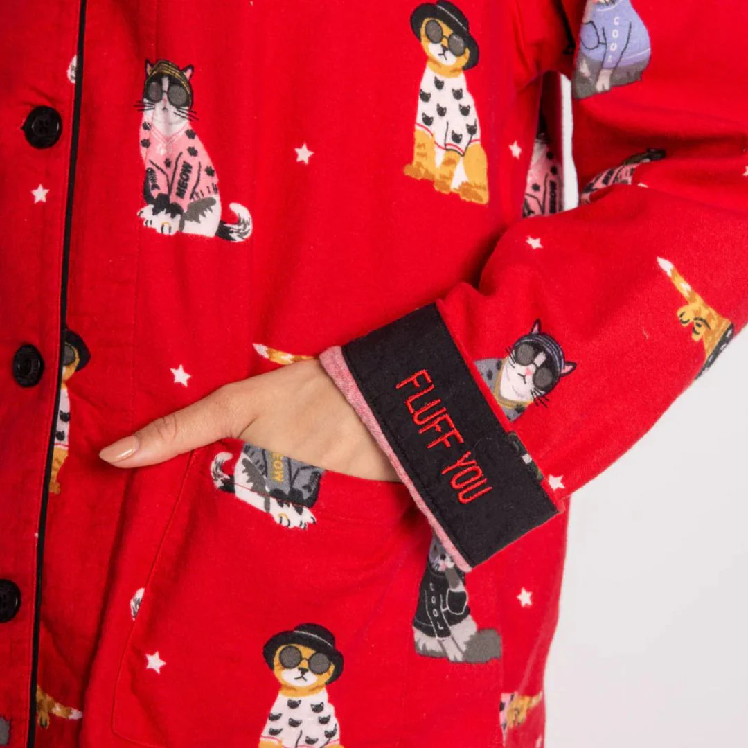 Flannel PJ Set (Red) - Image 3