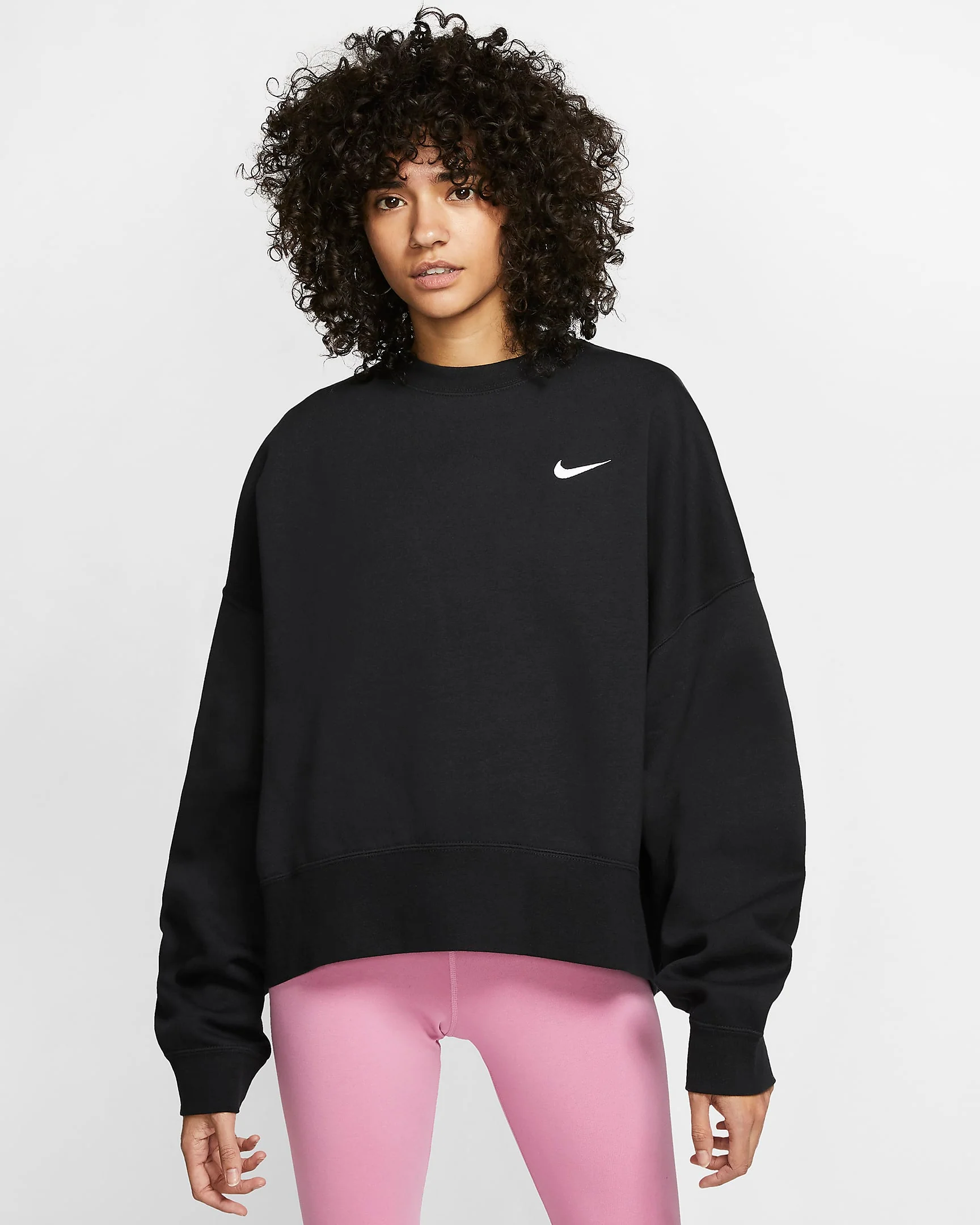 Fleece Crewneck (Black + White) - Image 3