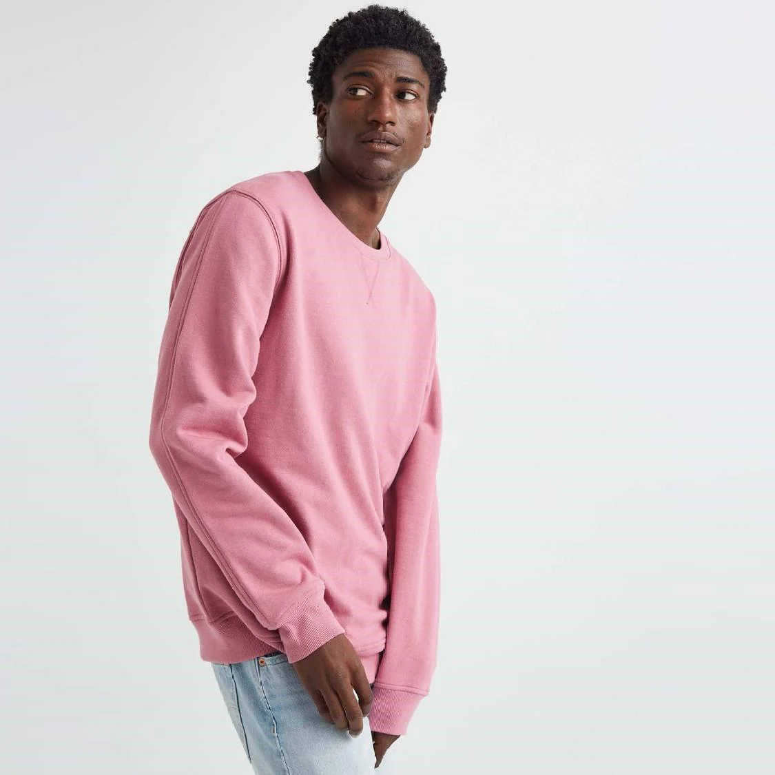 Fleece Sweatshirt (Mauve Rose)