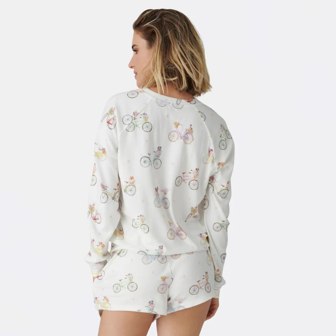 Floral Market Long Sleeve Top (Ivory) - Image 2