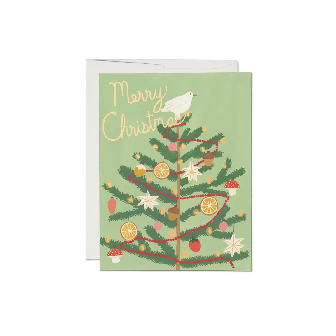 Christmas Spice Tree Foil Card