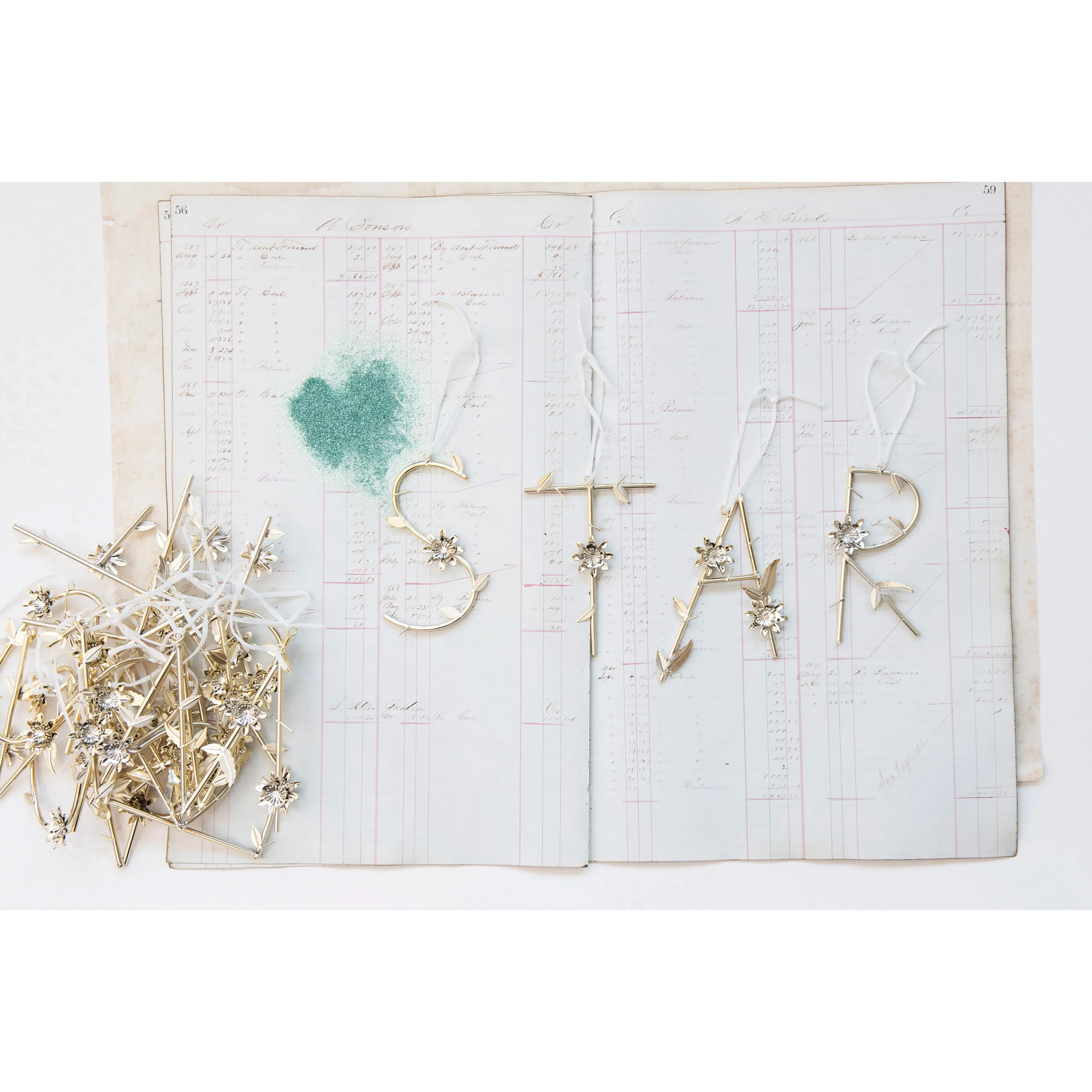 Floral Metal Alphabet Ornament (Assorted Letters) - Image 3