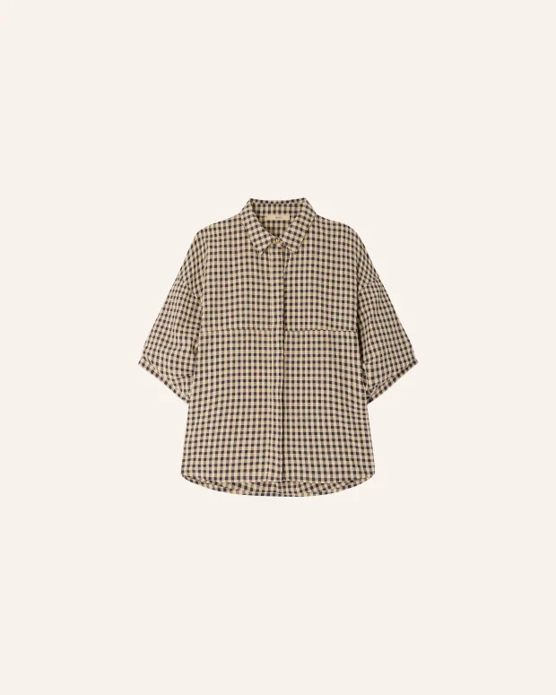 Florentina Balloon Sleeve Shirt (Sandblack) - Image 8