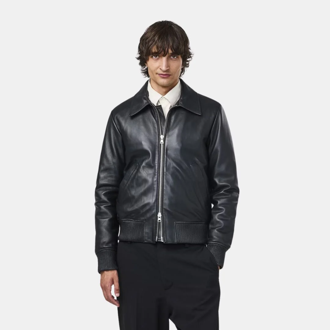 Florian 8254 Leather Jacket (Black)