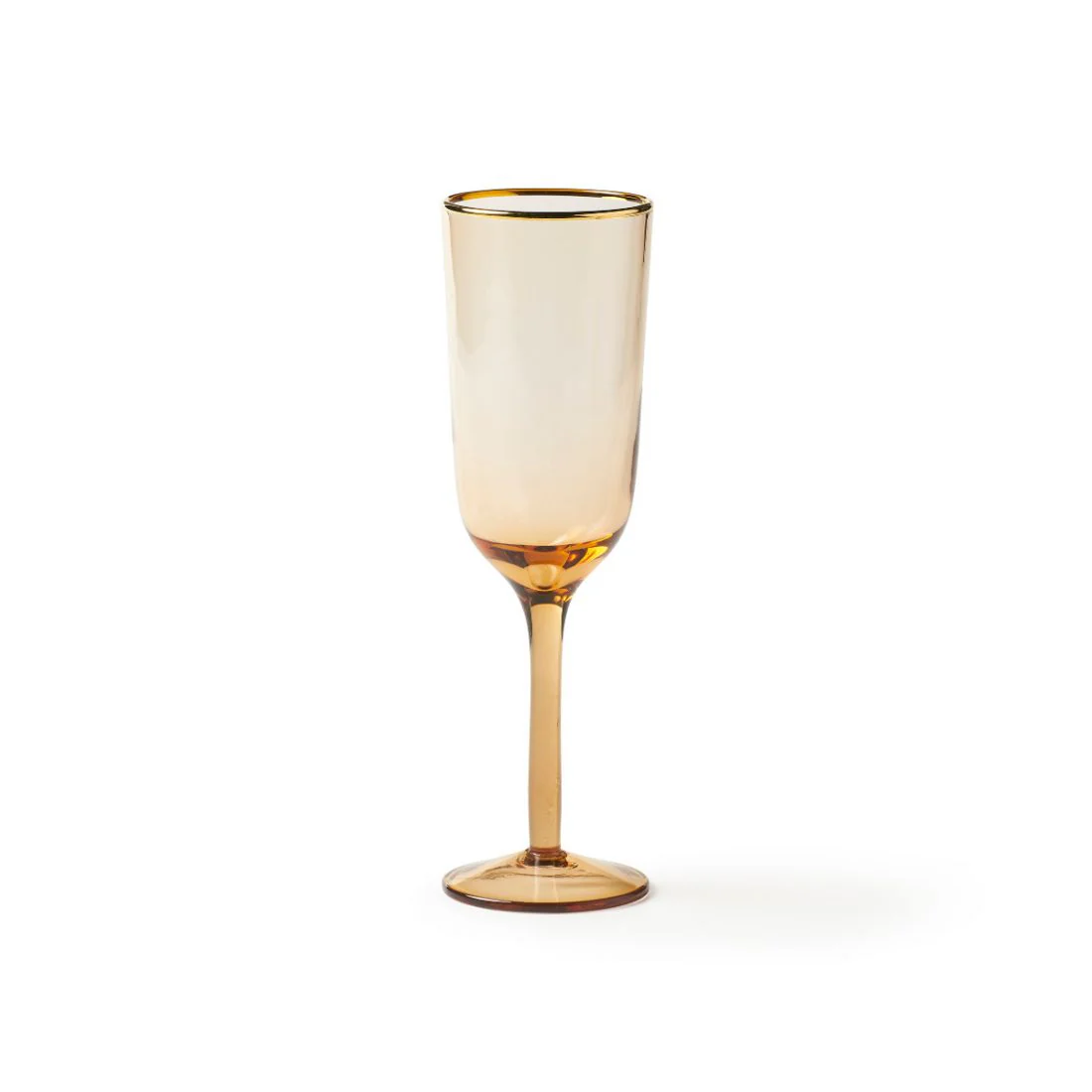 Flute Glass (Gold Powder)