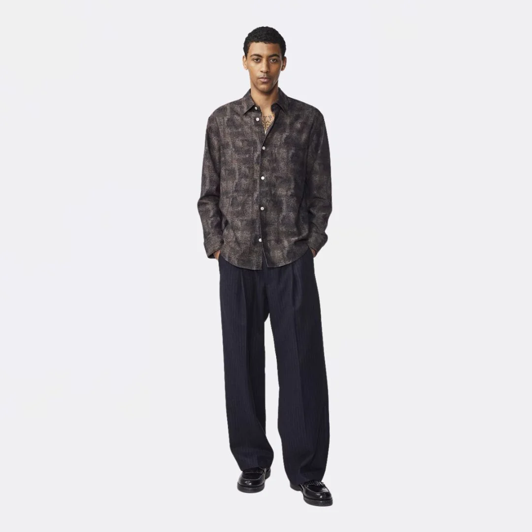 Freddy 5177 Jacquard Shirt (Navy Multi) - Image 3